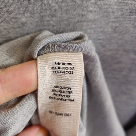 SOFT SURROUNDINGS Heather Gray Corryn Sweatshirt Dress~Size S~NWT - Picture 10 of 12